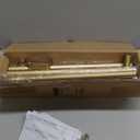 Gold Wrap Around Curtain Rod, Long Heavy Duty Blackout Curtain Rods for Windows 66 to 120 Inch, 1 Inch Adjustable Room Darkening Window Treatment Rods for Bedroom, Living Room, Sliding Door