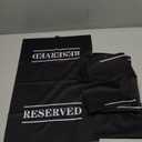 10 Pcs Reserved Chair Signs Cloth Church Placeholder Reserved Pew Signs Chair Reserved Seat Covers with Printed Words For Weddings, Churches, Eceptions, Cinema, Celebrations, Parties and Events(Black)