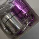 Hicarer 4 Pack Ear Plug Carrying Case, Waterproof Metal Ear Plug Holder with Keychain, Portable Small Pill Case Container for Earplugs, Jewelry, Pill Organizer for Travel or Sports(Silver, Purple)