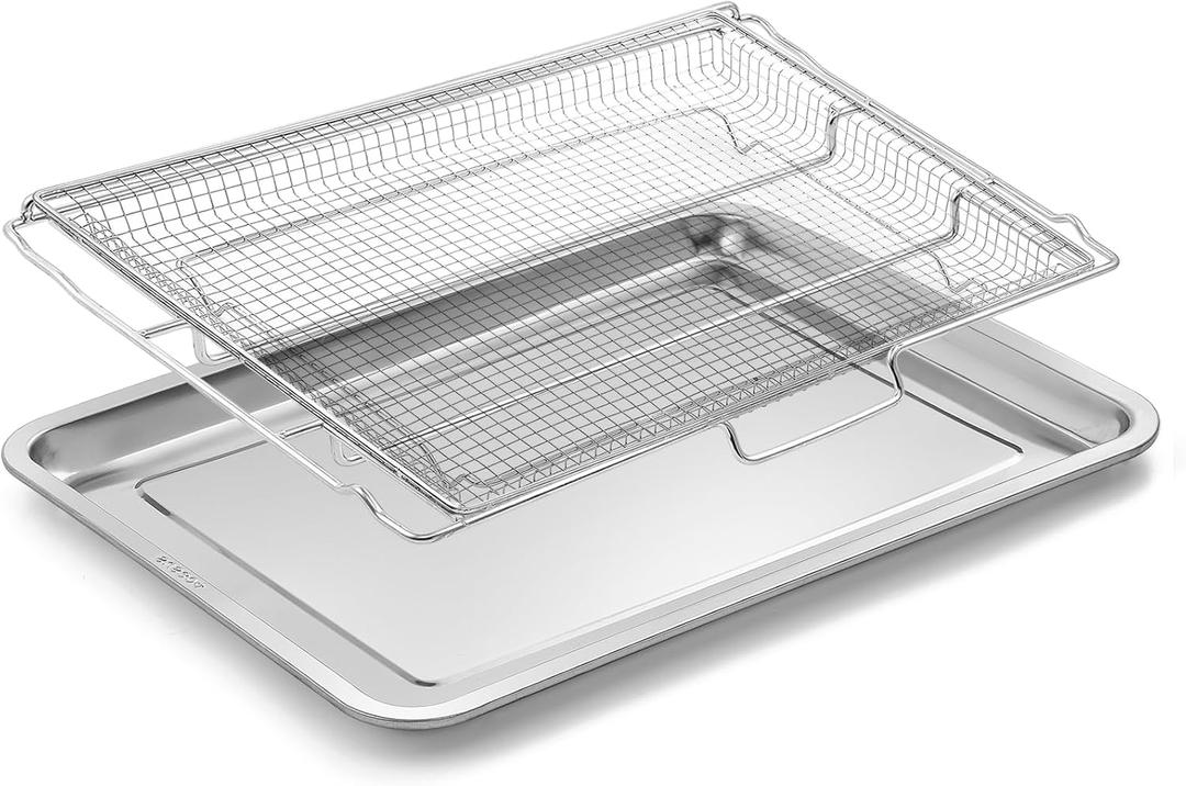 AFT27FRIG Air Fryer Tray Replacement Parts for Frigidaire Ready Cook 27" Air Fry Tray Air Fryer Basket FCWS2727AS Air Fryer Rack 304 Stainless Steel Electric Stove Range Wall Oven Shelf Rack 1 Pack