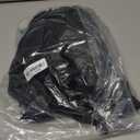 BEAUDRM Women's Y2K Faux PU Leather Jacket Crop Zip Up Motorcycle Coat Long Sleeve Drop Shoulder Motor Bike Jacket Streetwear Black Solid Small