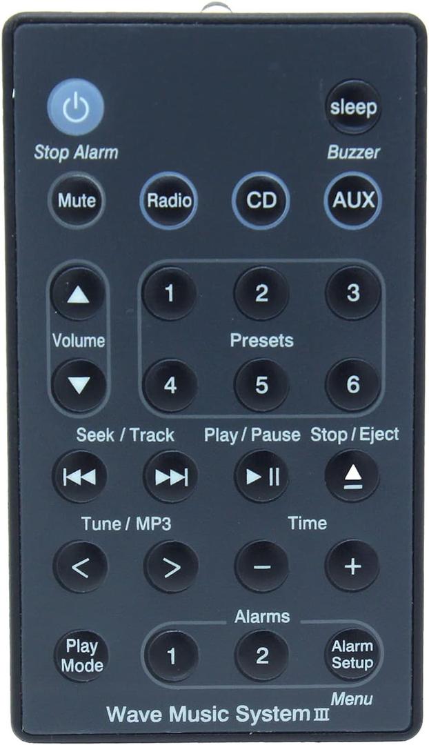 Remote Control Replacement for Bose Wave Radio Music System III AWRCC1 AWRCC2 AWRCC3