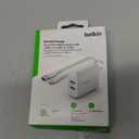 Belkin 24W Dual Port USB Wall Charger w/ USB-C Cable Included - Fast Charging iPhone 16 Charger for Power Bank, iPad & iPad Pro, Samsung Galaxy S25, Google Pixel, & More