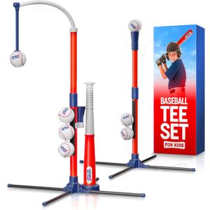 Tee Ball Set for Kids - 4 Year Old Boy Birthday Gift