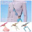 WOZEAH Cell Phone Lanyard Crossbody with Mini Pouch for Women,Detachable Phone Strap for Cellphone Case with Tether Tab