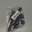 1 Set Plastic Garden Waterfall Fountain Nozzle Head Set 4 Shapes Black