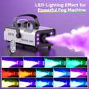 1200W Fog Machine,Halloween Smoke Machine with 6 LED Lights&Remote Control