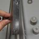 Curtain Rods for Windows 28 to 56 Inches, Vimayta 1 Inch Adjustable Heavy Duty Drapery Rod with Aluminum Alloy Finials and Brackets for Living Room, Bedroom, Patio, Sliding Door, Brushed Nickel