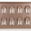Madeleine Pan for Baking, 12 Cavity Heavy Duty Shell Shape Baking Mold Nonstick Cookie Cake Pan for OvenGold, 1 ct