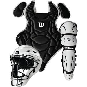 Wilson EZ Gear 2.0 Catchers Gear Kit (Small/Medium, Black)