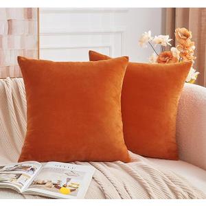 Orange Color Decorative Body Pillowcase Africa Pillow Cases Regular Size Pillow Cases Set of 2 19x19