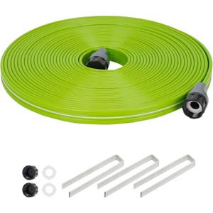 Sprinkler Soaker Hose 50FT with Holes, Garden Watering Hose with Stakes, Drip Hose Sprinkler, Efficient Saving Water for Lawn Garden and Yard, Leakproof