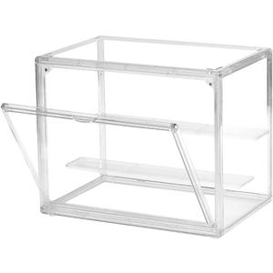 Clear Acrylic Display Case with Magnetic Attraction Lid, Dustproof Book & Cosmetic Display Cases, Large Figures Collectibles Showcase, Shoe Box, Bag Organizer