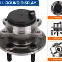 PAROD 512497 Rear Wheel Bearing Hub Assembly Fit for 2014-2020 Ford Fusion, 2019-2020 Ford Police Responder Hybrid, SSV Plug-In Hybrid, 2014-2016 Lincoln MKZ FWD