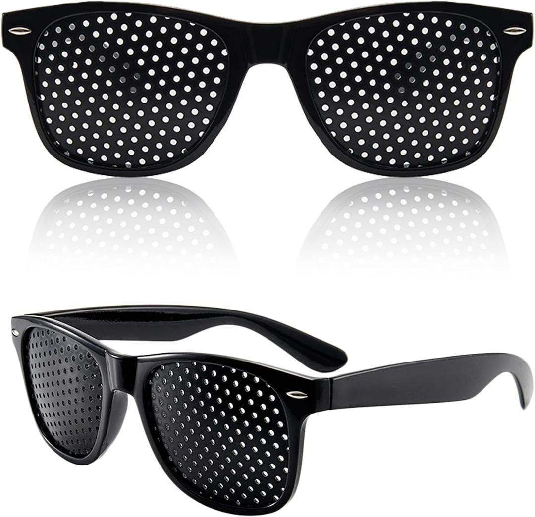 2 x 2 Pcs Adjustment Glasses, Help Eye Training And Concentration, Light and Comfortable Frame, Lightweight Frame for Eye Training Focus for Daily Use and Relaxation