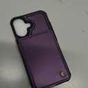 Vinich for iPhone 16 Wallet Case with Card Holder, RFID Blocking Credit Slots Kickstand Shockproof Phone Cover Fit for iPhone 16 6.1" Purple