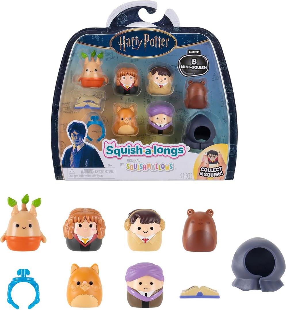 Squish-a-longs Harry Potter Mini-Squish + Accessory 6-Pack (Style 1)