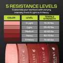 Fabric Resistance Bands for Working Out 5 Strength Levels from Extra Light to Extra Heavy Thick Workout Bands for Legs, Glutes, HIPS, Stretching, Strength Training with Storage Bag