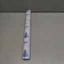 BIOBROWN Reversible Christmas Wrapping Paper - 17 Inch X 33 Feet (46.7 sq. ft. ttl.) - Holiday Trees and Bow Design Perfect for Xmas, Party, Holiday Gift Wrap (1 roll (Pack of 1))