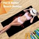 Couple I Choose You Love Beach Towel Set of 2, Honeymoon Wedding Beach Towels Valentines Day Gifts for Newlywed Bride Groom Him Her, Black Beach Towels Oversized Decor for Bathroom 30x60 in