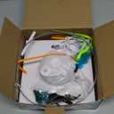 Interactive Cat Toys for Indoor Cats: Upgraded 360 Automatic Spin Flying Bird Feather Wand with Silicone Protected Rod Safe Play, Strong 8cm Suction Cup, USB-Rechargeable for Bored Kittens and Adult (White)