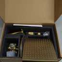 Brushed Gold Tub Shower Faucet Set With Valve, 8-Inch Square Gold Shower Head and Tub Faucet Set, Shower Faucet Set With Rain shower Head and Tub Spout, High-Pressure Tub Shower Trim Kit