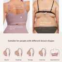 FeelinGirl Zip Front Closure Bras for Women No Underwire Compression Post Surgery Bra with Wide Adjustable Straps M 