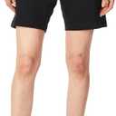 Danskin Women's Essential Side Shirred Bermuda Short (Black, XL)