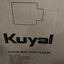 Kuyal 1/5" Thick Office Chair Mat, 36" x48" with Lip Heavy Duty Hard Computer Chair Mat, Under Desk Protector Carpeted Floors Mats, Easy Chair Movement, Can be Used on Carpet or Hard Floor, Ship Flat