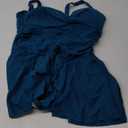 Aqua Eve One Piece Swim Dress Tummy Control Swimsuit with Skirt Modest Bathing Suit Vintage Swimdress XL Teal Color