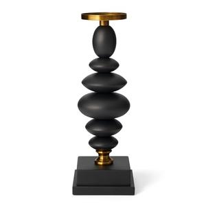 FOLKOR LIFE Matte Black Taper Candle Holder for Table Decor, Pillar Candle Sticks Holder for Festive Centerpieces for Table, Dinning Room, Party Decor, Housewarming Gift