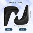 4PCS Car Mud Flaps, Mud Guard, No Drilling No Tape Mudflaps All Weather Protector Mudguards, Front and Rear Side Splash Guards Vehicle Sediment Protection Auto Accessories Universal for Cars