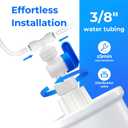 Waterdrop XT Small Water Pressure Tank, RO Pressure Tank for All Waterdrop X8/X12/X16 Reverse Osmosis System to Connect the Refrigerator, Mini RO Water Tank Fits /" Water Tubing