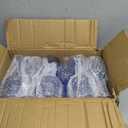 Plastic Wine Glasses Set, 7oz Vintage Goblets Shatterproof Unbreakable Reusable & Disposable, Drinking Glasses with Stem, for Wedding Outdoor Dinner Easter Party (24pcs, Blue)