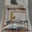 102 Inch Long Curtains Pinch Pleat Linen Curtains for Living Room Bedroom 2 Panels Natural Cream Light Filtering Privacy Neutral 102 Inch Pleated Drapes Hooks Rings Back Tab for Window Sliding Door