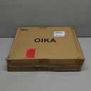OIKA Plastic Hangers, Pack of 30 Clothes Hangers, Super-Slim Non-Slip Heavy Duty Hangers for Closet, Apartments, Dorms - Space Saving, Waterproof, 11lbs Capacity (16.5inch-Grey)