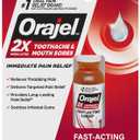 Orajel 2X Medicated Toothache & Mouth Sores Liquid, 0.45 fl oz