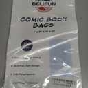 100ct Silver-Age Comic-Book-Bags and Boards - Reusable Comic Book Boards and Bags for Comic Book Storage, 1 1/2" Flap Comic Bags and Backing Boards, Clear Protector and Protection Board Cardboards