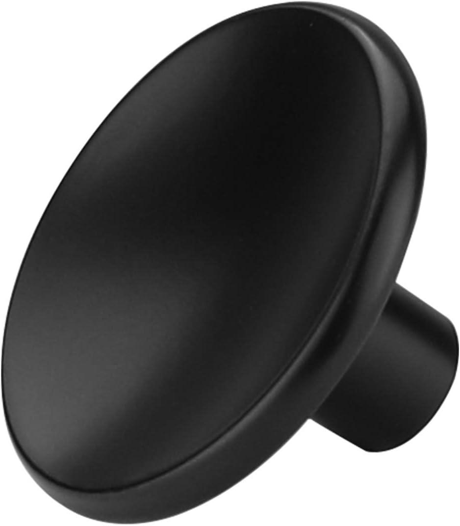 goldenwarm 10 Pack Black Cabinet Knobs Kitchen Hardware Round Drawer Knob for Cabinets Handles Closet Door Pulls Zinc Alloy