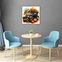 2 x JFYHAB 5D Pumpkin Diamond Art Kits for Adults, Car Diamond Painting Kits for Adults, Round Full Drill Diamond Art Autumn Craft for Home Wall Decor 12x12 inch