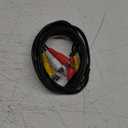 6FT RCA Audio Video Composite AV Cable, 3 Male to 3 Male RCA AV Cable for TV VCR DVD Projector Amplifier Speaker