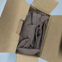 MIULEE Decorative Linen Pillow Covers 18x18 Inch Dark Coffee Chocolate Boho Farmhouse Neutral Winter Couch Throw Pillows for Bed Pack of 2 Accent Modern Pillowcase Sofa Livingroom Home Decor