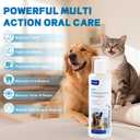 Dog Breath Freshener-Enzymatic Dog Dental Water Additive for Dental Care–Probiotics Prevent Bad Breath, Relieve Gum Redness, Reduce Plaque & Tartar, No Brushing Needed, Safe for Dogs & Cats, 8.45oz
