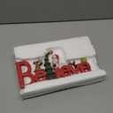 Newman House Studio Believe Sign Christmas Decor Tabletop - Christmas Holiday Figurine Christmas Decorations 8.5 * 1.5 * 4 Inch