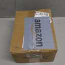 Wicker Storage Basket with Lid, Khaki Paper Rope Woven Storage Box with Removable Liner, Stackable Shelf Bin for Bathroom, Closet, Nursery (M-8.6"×6.1"×4.1")