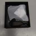 Aulumu A39 Geometric AirPods Pro 3 Case with Lock | Protective Cover with Nylon Buckle | Alloy Armour | Compatible with Apple AirPods Pro 3rd Generation Case (2025) - Transparent Gray (Translucent Grey)