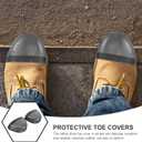 1 Pair Metal Foot Guard Toe Cover Composite Toe Inserts Work Toe Guard Steel Toe Cover Work Boot Toe Cover Work Boots Steel Toe Caps Accessories Men and Women Steel (US Size Man 7, Women 8.5)