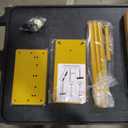 Gold Toilet Paper Stand Holder with Shelf, Marble Design Base Free Standing Toilet Paper Roll Holder with 2 Dispenser SUS 304 Stainless Steel Reserve, Storage 5 Rolls