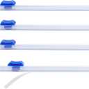 PATIKIL 4pcs Plastic Wrap Cutter, 14in Plastic Wrap Slide Cutter Self Adhesive Installation Replacement for Aluminum Foil Wax Paper Parchment Paper Wrap Dispenser, Blue