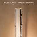 Crystal Wall Sconce, 19'' Brass Bathroom Wall Sconce, Modern Single Sconce Wall Lighting, Upgrated K9 Crystal Gold Wall Light, Bedroom Vanity Sconce, Wall Lamp for Living Room, Stairway, Hallway